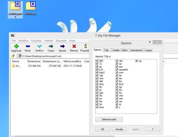 Estrarre file RAR multipli