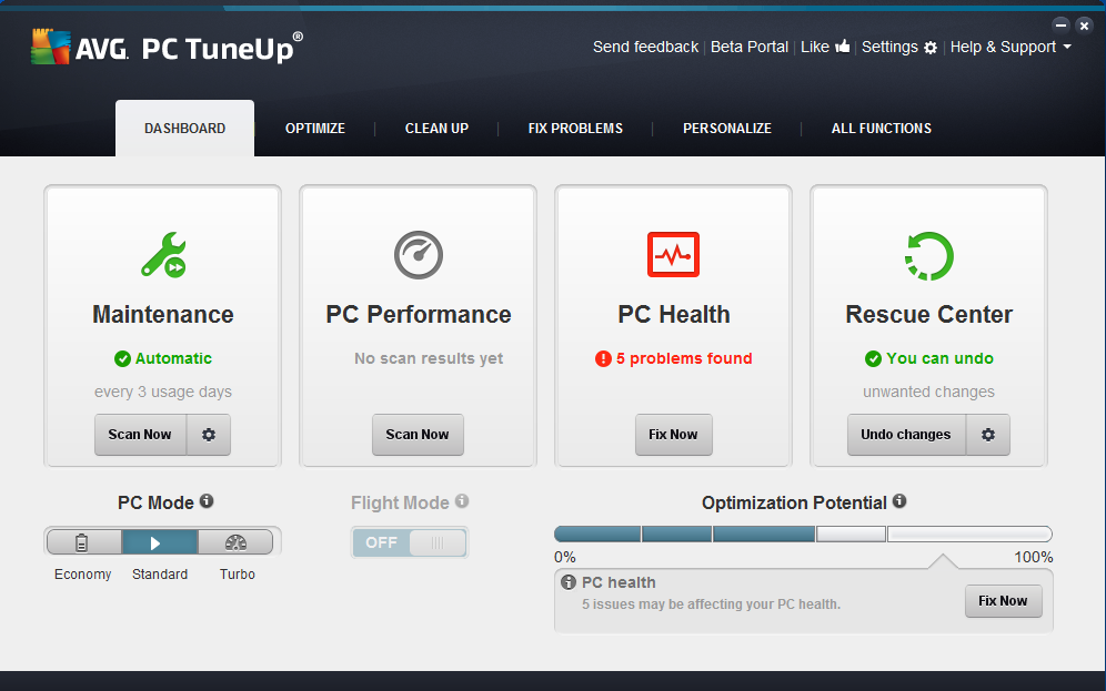 AVG PC TuneUp